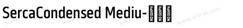 SercaCondensed Mediu字体转换